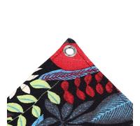 Lazmin112 Reptiles Hamac, Toile Fiable Dragons Barbus Spacieux Hamacons Hamac Colorful Flower Match Triangulaire Installation avec ASSURS pour Les Petits Animaux (Black)