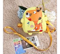 Lazmin112 Sac à Dos Anti-perte pour Cartable avec Harnais de sécurité pour Enfants, Activités de Plein Air, Joli Sac à Bandoulière pour Voyager - Rouge/jaune/bleu 21,6 X 18,1 X 9,9 Cm (YELLOW)