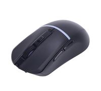 Lazmin112 Souris de Jeu RVB, 6 Boutons Programmables, Capteur Optique 7200 DPI avec 3 Modes Filaires 2,4 G BT5.3, pour PC, Ordinateur Portable, Tablette (Black)