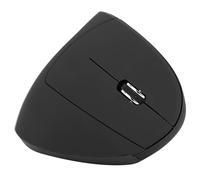 Lazmin112 Souris de Jeu Vertical Ergonomique sans Fil 2,4 Ghz Optique 1600 DPI, sans Délai, Soulage La Douleur au Poignet, Contra ° (Black)