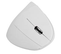 Lazmin112 Souris de Jeu Vertical Ergonomique sans Fil 2,4 Ghz Optique 1600 DPI, sans Délai, Soulage La Douleur au Poignet, Contra ° (White)