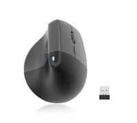 Lazmin112 Souris Ergonomique, Souris Verticale sans Fil avec 800/1200/1600 Dpi Réglable, 2,4 GHz et Bluetooth, 6 Boutons Silencieux Conception, pour Ordinateur Portable, Bureau, PC