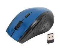 Lazmin112 Souris sans Fil 2,4 G, Souris Optique de Haute Précision avec Récepteur USB et Indicateur de Batterie Faible, pour Ordinateur Portable, Ordinateur de Bureau (Blue)
