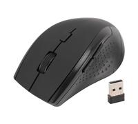 Lazmin112 Souris sans Fil 2,4 G, Souris Optique de Haute Précision avec Récepteur USB et Indicateur de Batterie Faible, pour Ordinateur Portable, Ordinateur de Bureau (Black)