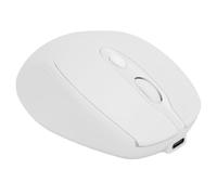 Lazmin112 Souris sans Fil, 5.0 et 2,4 G, Double Mode, Rechargeable, Ergonomique, Silencieux, avec Récepteur USB, pour Ordinateur Portable, PC, Tablette (White)