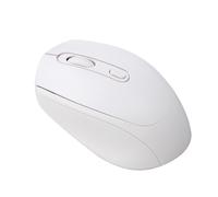 Lazmin112 Souris sans Fil, Silencieuse Et à Faible Bruit, 800/1200/1600 Dpi, Veille Automatique, Conception Ergonomique, 2,4 Ghz Et BT, Couleur Macaron, Souris De Jeu Rechargeable (White)