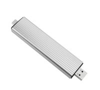 Lazmin112 SSD Housing, USB 3.2 Gen 2 Type C M. NGFF SSD Housing - Adaptère Installation Facile 10 Gbit/S Alliage D'ALUMINUM pour 2260 2280 (Silver)