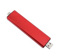 Lazmin112 SSD Housing, USB 3.2 Gen 2 Type C M. NGFF SSD Housing - Adaptère Installation Facile 10 Gbit/S Alliage D'ALUMINUM pour 2260 2280 (Rouge)