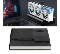 Lazmin112 Station d'accueil GPU Externe, Dock GPU en Alliage D'aluminium Prend en Charge la Charge PD, Transfert de Données 40Gbps, PCIe3.0X4 32Gbps, 2 Ports TB3, RJ45 Gigabit Ethernet,