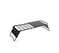 Lazmin112 Support de Barbecue Portable, Grille de Feu de Camp Pliante en Matériau de qualité Supérieure pour la Randonnée et Les Voyages (Table Pliante)