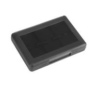 Lazmin112 Support de Carte de Jeu 3DS, Boîte de Rangement Durable pour 3DS DSL DSI LL, Matériau PP Blanc, 28 en 1, Pratique à Collectionner pour Les Joueurs, 5 X 3,54 X 0,91 Pouces (Black)