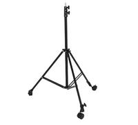 Lazmin112 Support D'éclairage de Photographie avec roulettes, Trépied D'extension Réglable 3 Sections Jusqu'2,1 M, Conception Pliable en Une Seule Pièce, avec Tête Sphérique à 360°