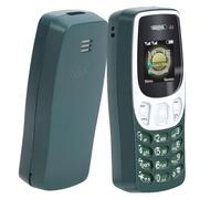 Lazmin112 Téléphone à Clapet débloqué, Petite Taille de Pouce pour Un Transport Facile avec de Gros Boutons, Son Clair, Bouton SOS, Double SIM, Emplacement pour Carte de Stockage 16 Go, (Green)