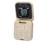 Lazmin112 Téléphone à Clapet pour Senior, Téléphone Portable Pliable 2G avec Gros Boutons, Son Fort, Double SIM, Numérotation Rapide, Radio FM, Lampe de Poche LED, Téléphone Senior Longue