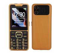 Lazmin112 Téléphone Portable 4G à Grosses Touches pour Seniors, Écran HD 2,6 Pouces, Double Sim, Sos, 0,13 Mpx, Lampe Torche, Raccourcis Numéros, Enregistreur, FM, Musique, 2500 Mah (Gold)