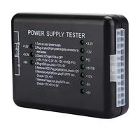 Lazmin112 Testeur d'alimentation PC, Testeur d'alimentation ATX, Mini Portable Universel Noir pour Résoudre Les Problèmes d'alimentation Accessoire D'ordinateur avec Indicateur LED