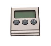 Lazmin112 Thermométre de Cuisson Numérique, Écran LCD/Minuterie de Thermomètre à Viande Avec Sonde, Verser le Barbecue, Cuisson des Aliments