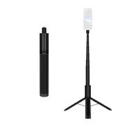 Lazmin112 Trépied Perche à Selfie De 48 Pouces, Extensible à 7 Sections, Vis 1/4", Double Rainure, Perche à Selfie Extensible 2 en 1, pour Appareil Photo Panoramique Et Téléphone