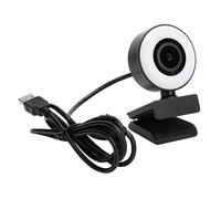 Lazmin112 Webcam avec Microphone, Caméra D'ordinateur USB HD 1920 X 1080P avec Lumière, Plug and Play, pour Chat Vidéo, Vidéoconférence ou Diffusion en Direct