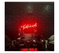 Lazmira Enseigne au néon Enseigne au néon suspendue « Til Death Do Us Part » - Décoration de mariage(Rouge)