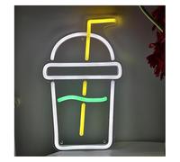 Lazmira Enseigne au néon Enseigne lumineuse murale pour gobelets de boissons, idéale pour salles réception, pubs
