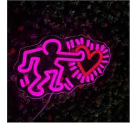 Lazmira Enseigne au néon Lettres colorées Intérieur Luminaires Enseigne Lumineuse Au Néon Tomber Amoureux 5v, Décoration Murale