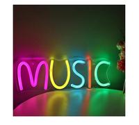 Lazmira Enseigne au néon Pour enseigne au néon Musique colorée, pour fêtes, pubs, clubs, magasins