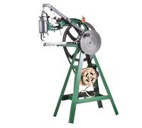 LAZRU Machine À Coudre Cordonnier, Machine À Coudre Électrique Et Manuelle du Cuir, avec Support Vertical, Équipement De Fabrication De Chaussures en Cuir, pour Cuir/Chaussures/Sacs