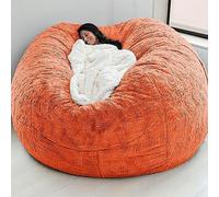 LAZULZ Pouf Géant Immense, Beanbag (sans Remplissage) Meubles de Salon Party Lavable Pouf Poire Fauteuil Poire Housse de-150 * 65cm/6ft
