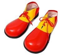 Lazutom Chaussures de clown surdimensionnées et amusantes pour adultes - Accessoire de costume pour Halloween, cosplay, carnaval, bal masqué, Rouge, Taille unique
