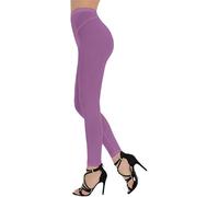 Lazutom Legging Sexy en Maille Transparente pour Femme - Violet - Taille Unique