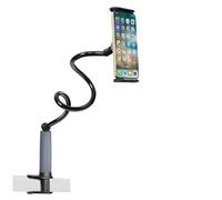 Lazy Arm II Support pour smartphone, tablette, ultra résistant et flexible 78 cm col de cygne pour bureau, support de téléphone réglable à 360° pour lit, pince large super adhérente, support de