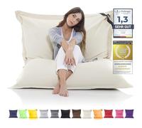 LAZY BAG Chaise de Sac à Haricots géants XXL Grand Sac à Haricots en Coton d'intérieur 400L Chaise de Coussin de siège à Haricots géants pour Enfants et Adultes 180 x 140cm