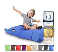 LAZY BAG Original Indoor & Outdoor Beanbag XL Pouf géant de 250 litres Coussin de siège Junior Fauteuil pour Enfants & Adultes 160x120 (Bleu)