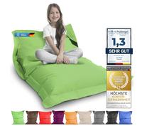 LAZY BAG Original Indoor & Outdoor Beanbag XL Pouf géant de 250 litres Coussin de siège Junior Fauteuil pour Enfants & Adultes 160x120 (Vert)