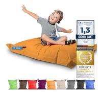 LAZY BAG Original Indoor & Outdoor Beanbag XL Pouf géant de 250 litres Coussin de siège Junior Fauteuil pour Enfants & Adultes 160x120 (Orange)