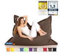 LAZY BAG Pouf géant classique XXL 140 x 180 cm, coussin d'assise 2 en 1, moments confortables intérieur-extérieur