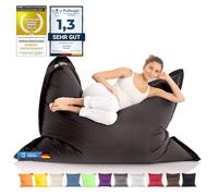 LAZY BAG Pouf géant classique XXL 140 x 180 cm, coussin d'assise 2 en 1 pour une assise et une position allongée relaxantes, moments confortables pour l'intérieur et l'extérieur grâce à 4 millions de