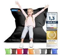 LAZY BAG® Pouf Géant XL 160x120 cm - Beanbag Indoor & Outdoor Noir