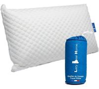 Lazy Bear Home - Oreiller de voyage mémoire de forme ergonomique 42x23x11 cm + sacoche (Fabriqué UE)