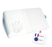 Lazy Bear Home | Oreiller Ergonomique Cervical Oreiller Memoire Forme | Soutien Moelleux | 60x40 cm | Soulage les Douleurs Cervicales | Coussin Orthopédique | Marque FR | Fabriqué en Europe (Moelleux)