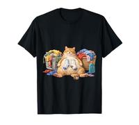 Lazy Cat Laundry Day Humeur T-Shirt