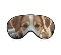 Lazy Dog Masque pour les yeux de chiot pour homme et femme, respirant et réglable, masque de sommeil ultra doux, bandeau de voyage léger pour avion, sieste, sommeil nocturne