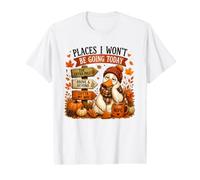 Lazy Duck Nope Autumn Humour Lieux où Je n'irai Pas T-Shirt Graphique avec Valeur