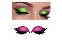 Lazy Eye Shadow Eyelash Patch, 2-in-1 Reusable Portable Multi-Color eyeshadow and lash sticker, Waterproof and Sweat-Proof, No Glue Needed for Quick Makeup (Pink)