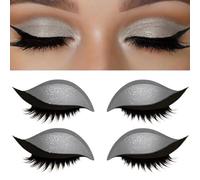 Lazy Eye Shadow Eyelash Patch (2PCS Silver)