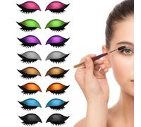 Lazy Eye Shadow Eyelash Patch, 8 Pairs, Faux Cils Autocollants avec Fard à Paupières Réutilisables, pour Toutes d'yeux, pour Les étudiants Et Employés, Gain De Temps (8 paires)