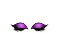Lazy Eye Shadow Eyelash Patch, Eye Shadow Stickers for Eye Makeup, 2 in 1 Reusable Makeup Stickers, Natural False Eyelashes for All Eye Shapes (Purple)