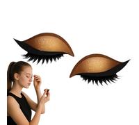 Lazy Eye Shadow Eyelash Patch, Faux Cils Autocollants Avec Fard à Paupières Réutilisables, Maquillage Rapide Pour Toutes D'yeux, Pour Les étudiants Et Employés, Gain De Temps, 1 Paire/2 Pièces