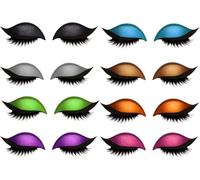 Lazy Eye Shadow Eyelash Patch,Patch pour cils Lazy Eye Shadow,autocollants de maquillage réutilisables 2 en 1 avec faux cils et ombre, pochoirs de maquillage pour toutes les formes d'yeux (All)